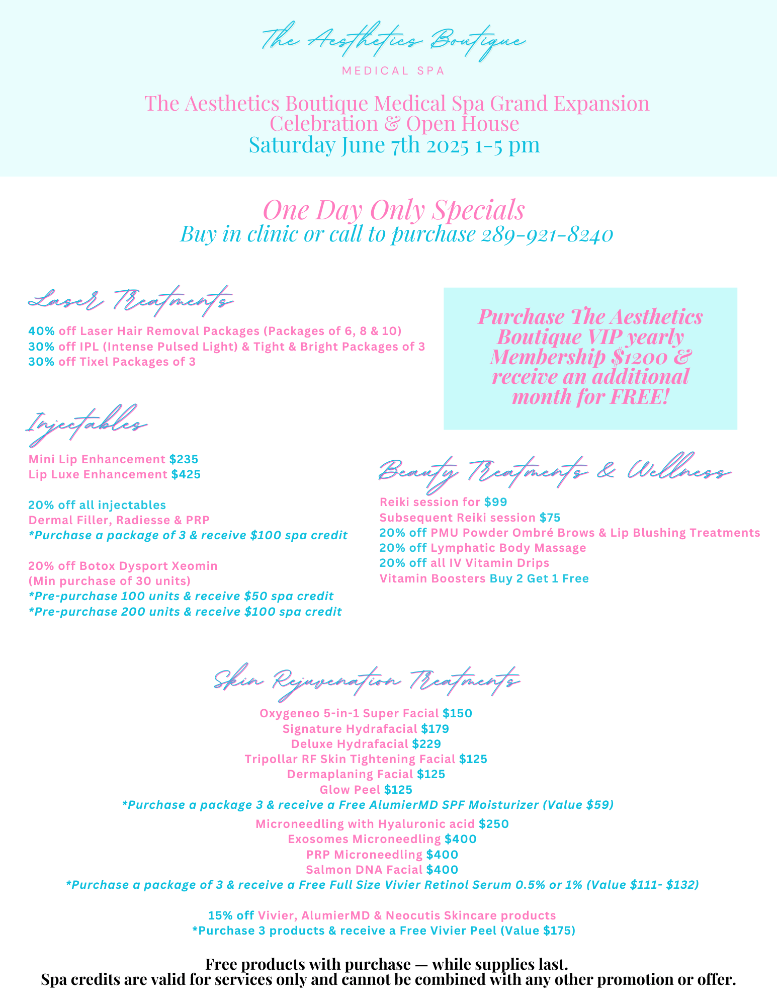 the aesthetics boutique IV Brochure (US Letter)